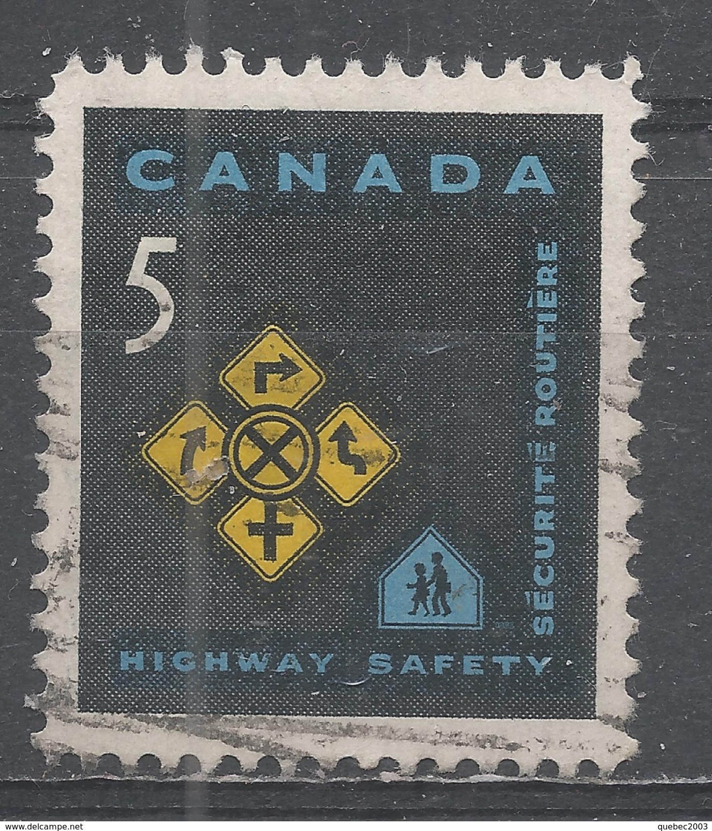 Canada 1966. Scott #447 (U) Traffic Signs ** Complet Issue - Oblitérés