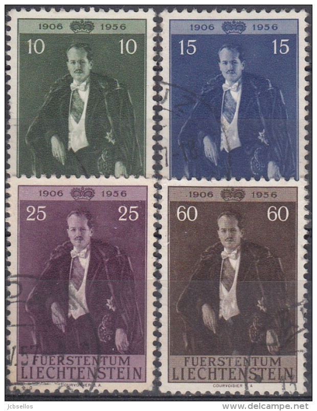 Liechtenstein 1956 Nº 309/12 Usado - Oblitérés