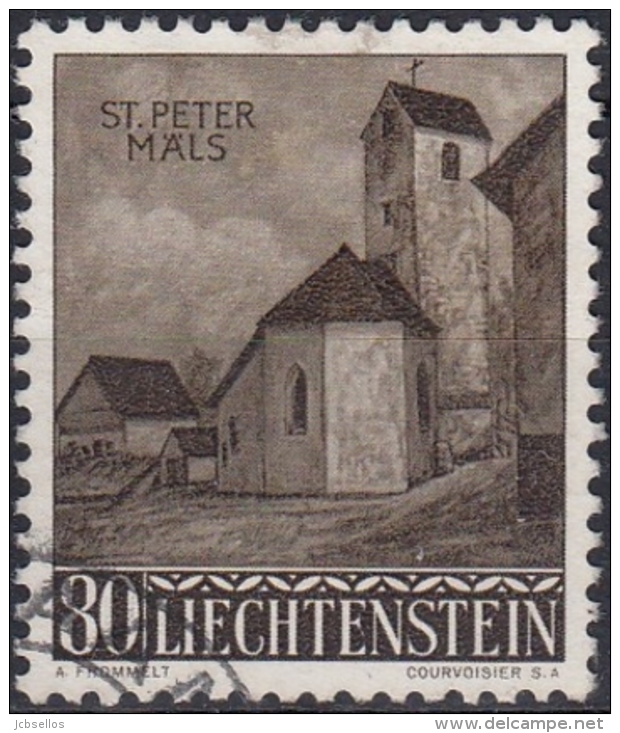 Liechtenstein 1958 Nº 338 Usado - Oblitérés