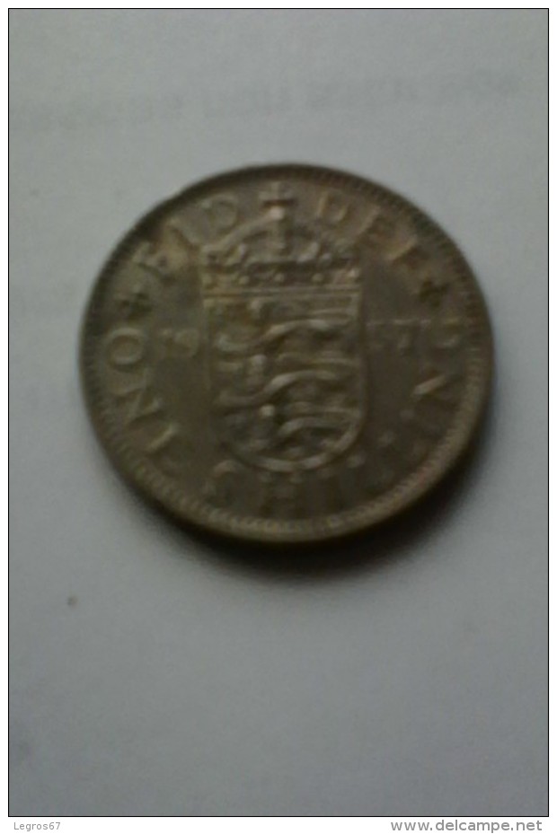 PIECE DE 1 SHILLING 1957 - I. 1 Shilling