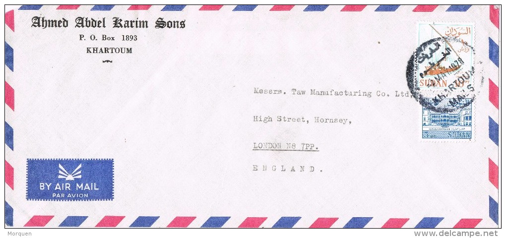 18906. Carta Aerea  KHARTOUM (Sudan) 1978 To England - Sudan (1954-...)