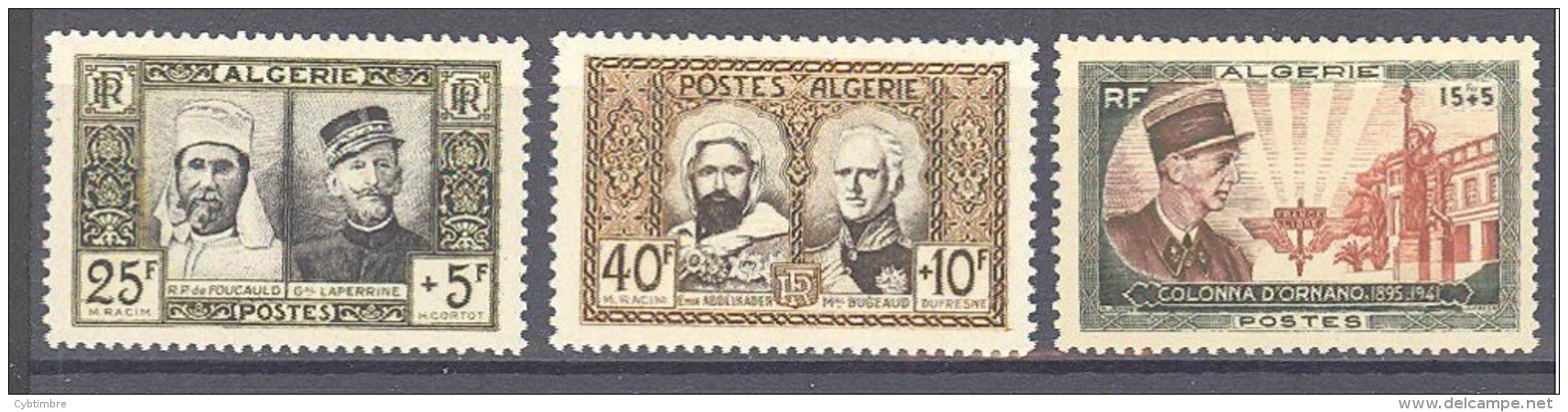 Algerie: Yvert N°284/6**; Cote 17.80€ - Unused Stamps