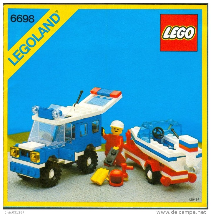 LEGO - 6698 INSTRUCTION MANUAL - Original Lego 1982 - Vintage - Catalogs