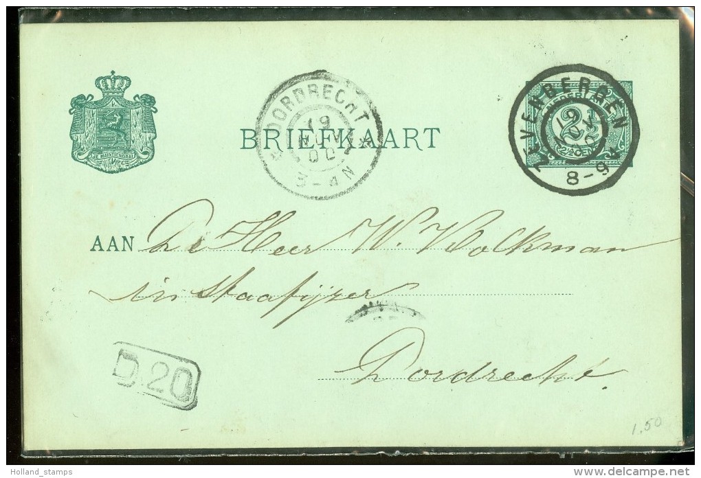 HANDGESCHREVEN BRIEFKAART Uit 1900 Van ZEVENBERGEN Naar DORDRECHT (10476g) - Brieven En Documenten