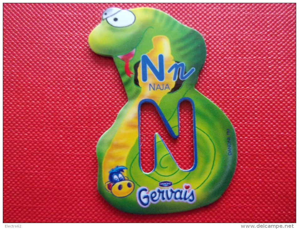 Magnet Danone  Gervais Naja Lettre N - Lettres & Chiffres