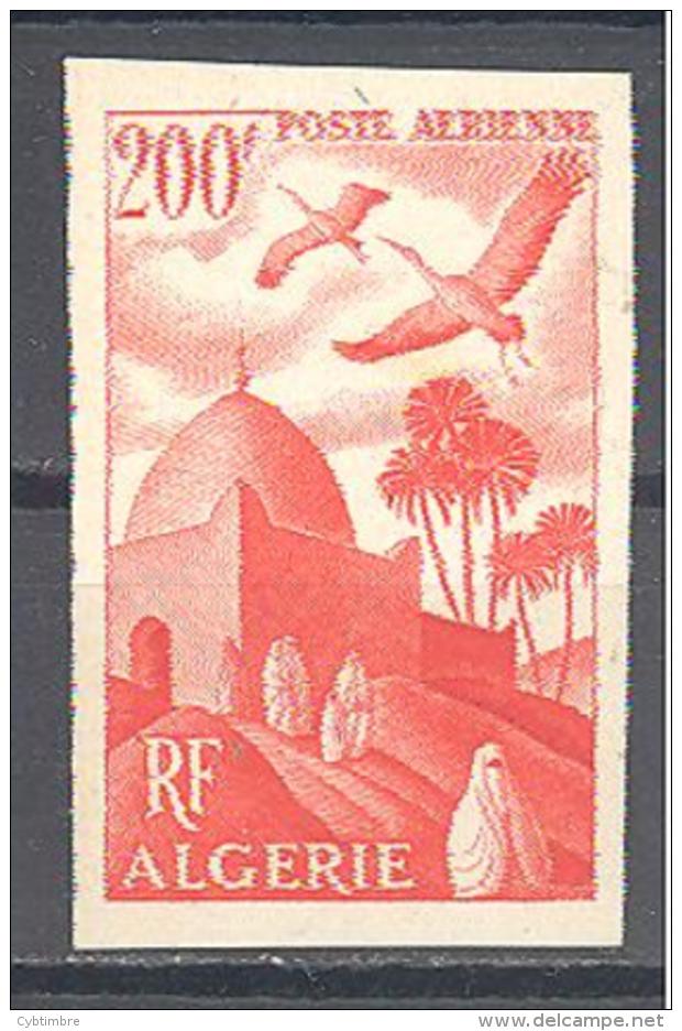 Algerie: Yvert N°A 11a*; Non Dentelécote 20.00€ - Airmail