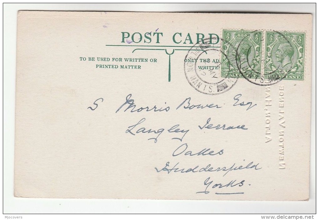 1932 SIGNED GB COVER Postcard METEOROLOGY REPORT From REAR ADMIRAL JERVOISE At NEWTON VALENCE, ALTON Gv Cds Navy Stamps - Climate & Meteorology