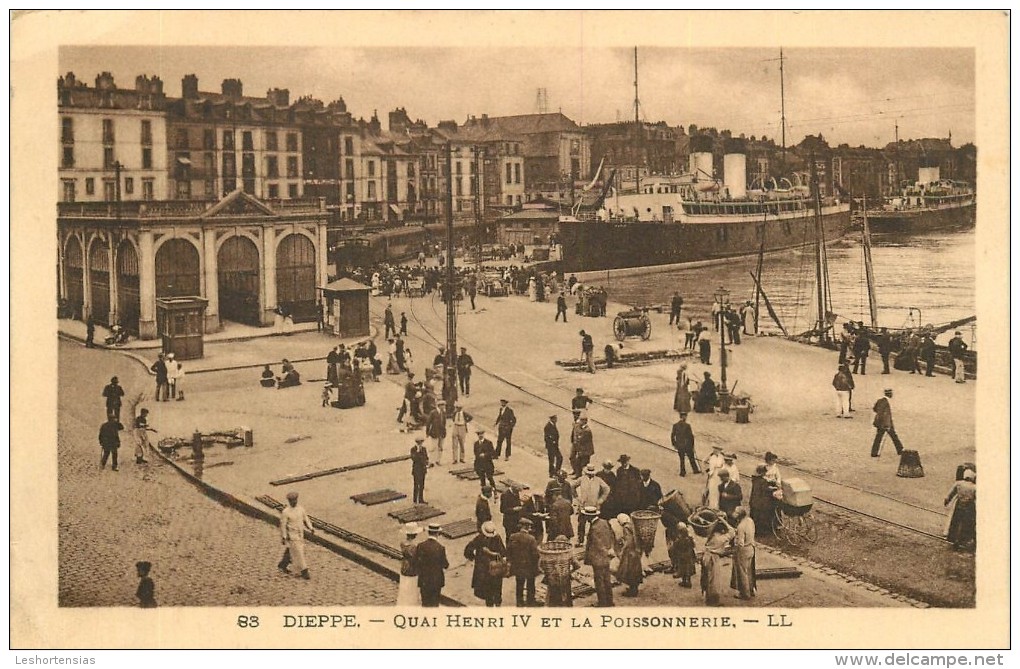 DIEPPE QUAI HENRI IV POISSONNERIE - Dieppe