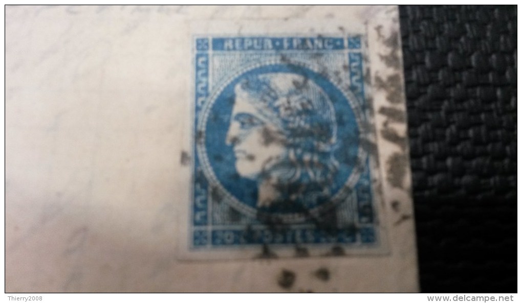 Emission De Bordeaux  N° 45C Avec Obliteration D'Epoque Sur Lettre  TB - 1870 Emisión De Bordeaux