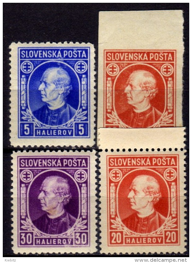 SLOWAKEI 1939 - MiNr: 35-42  Lot 4 Verschiedene  * / MH - Nuovi