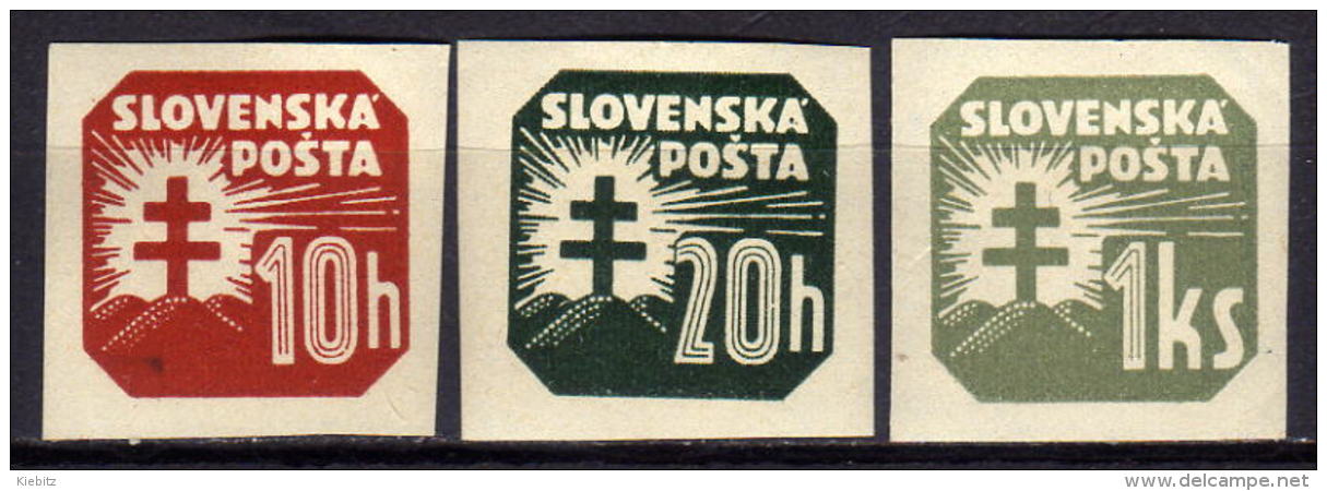 SLOWAKEI 1939 - MiNr: 54-65  Lot 3 Verschiedene  * / MH - Nuevos