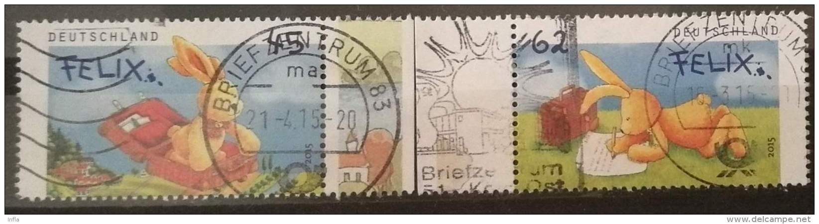 Bund 2015, Michel# 3140 - 3141 O - Gebraucht