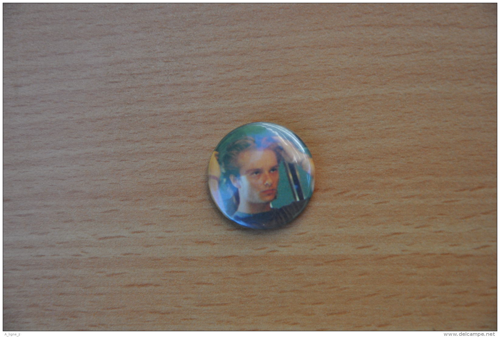 REF Y2  : Badge Ancien Epok 1980 Punk Pop Hard Rock Pin's David Hallyday - Musique