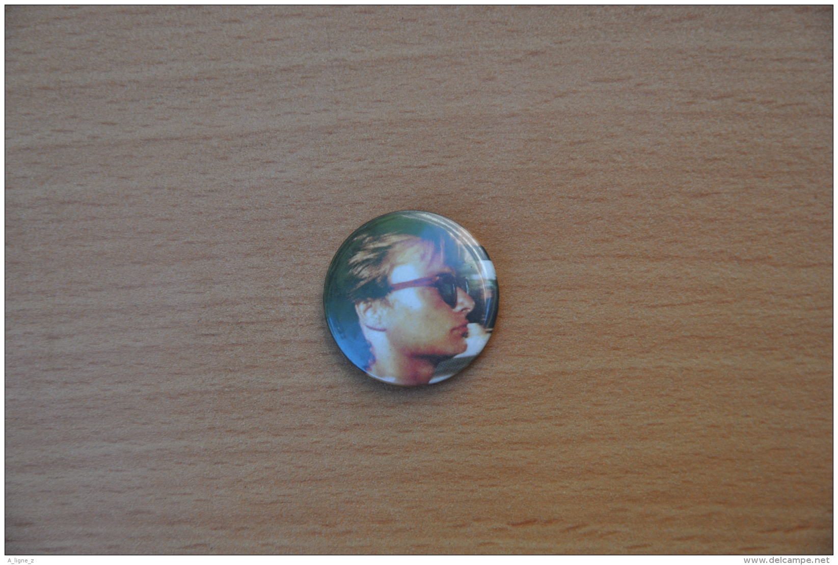 REF Y2  : Badge Ancien Epok 1980 Punk Pop Hard Rock Pin's David Hallyday - Musique