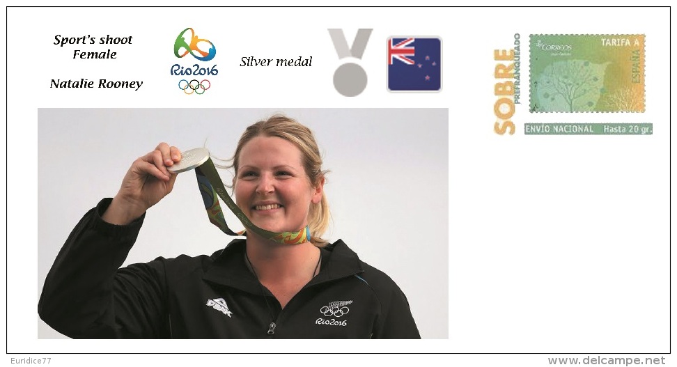 Spain 2016 - Olympic Games Rio 2016 -  Silver Medal Sport's Shoot Female New Zealand Cover - Altri & Non Classificati