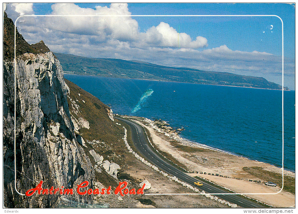 Antrim Coast Road, Antrim, Northern Ireland Postcard Posted 1996 Stamp - Antrim