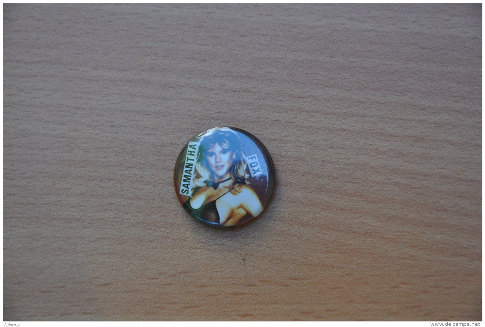 REF Y4  : Badge Ancien Epok 1980 Punk Pop Hard Rock Samanta FOX - Musique