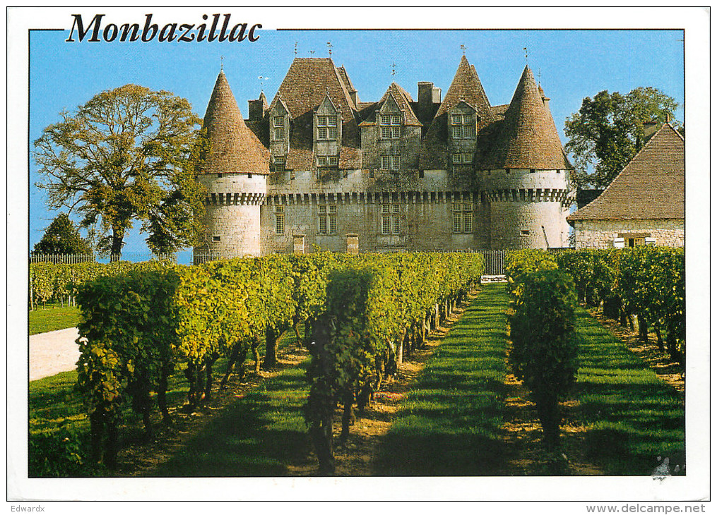 Chateau, Monbazillac, France Postcard Posted 2013 Stamp - Autres & Non Classés