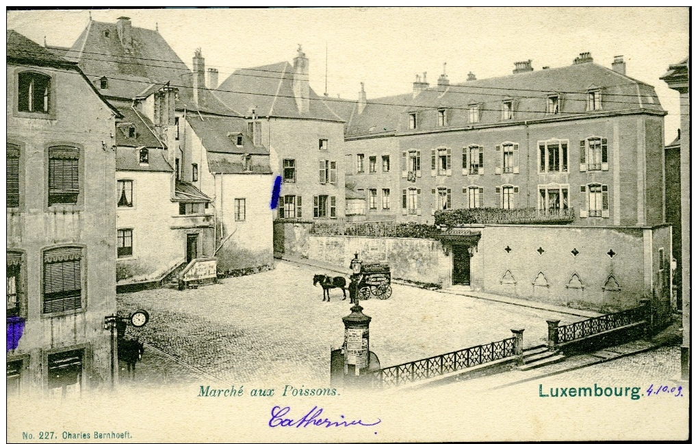 LUXEMBOURG-Marché Aux Poissons-1903 - Luxemburg - Stadt