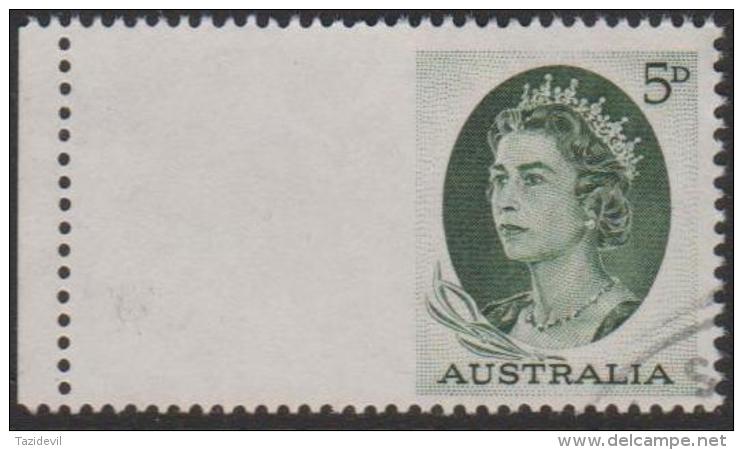 AUSTRALIA - USED 1963 5d Queen Elizabeth II, Booklet Imperf At Left - Usados