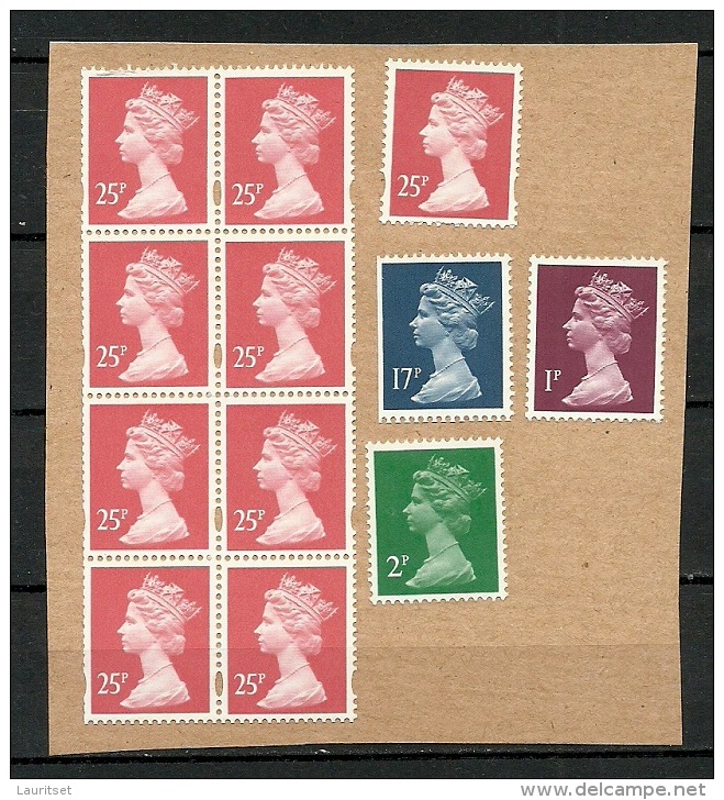 GREAT BRITAIN Mint Queen Elizabeth Stamp On Cover Out Cut - Nuevos