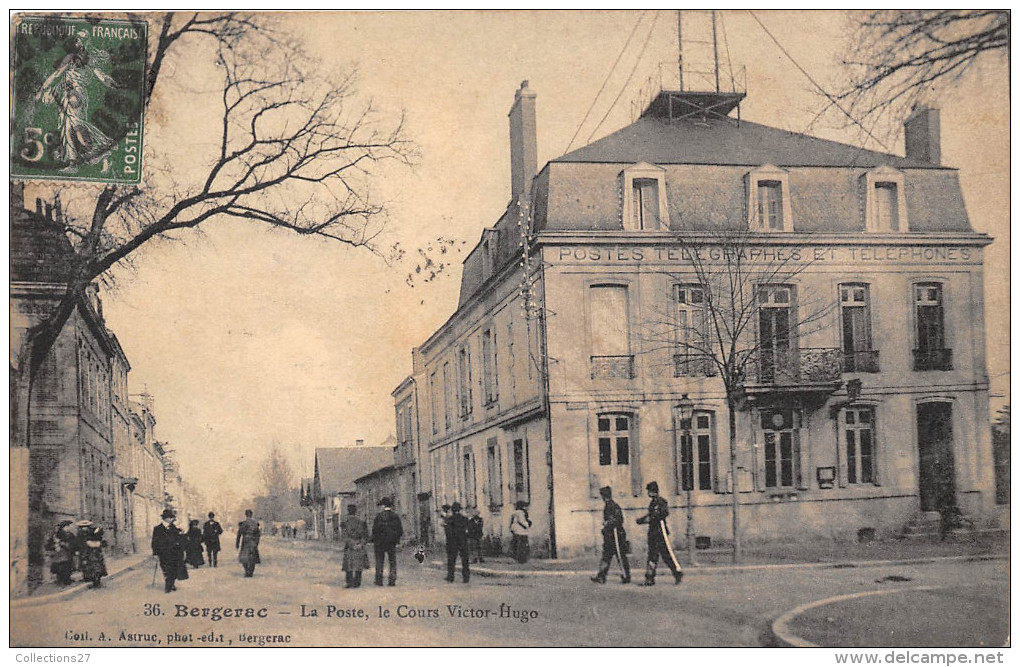 24-BERGERAC- LA POSTE , LE COUR VICTOR-HUGO - Bergerac