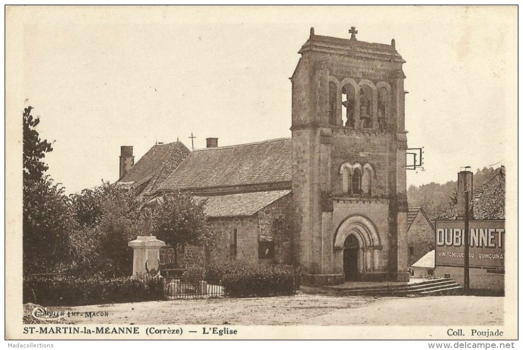 Saint-Martin-la-Méanne (19.Corrèze) L'Eglise - Marennes