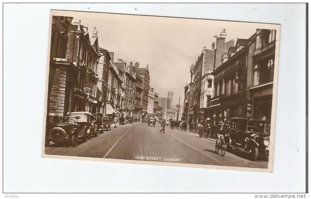 CARDIFF HIGH STREET 1937 - Glamorgan