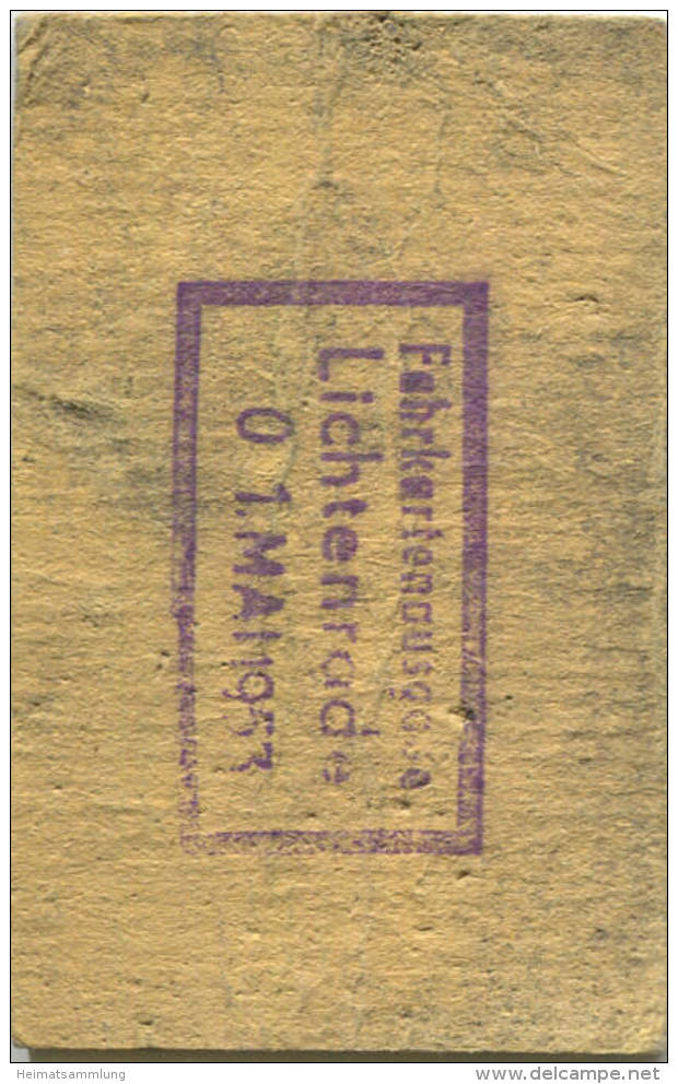 Berlin - Schülermonatskarte - Dahlewitz Westring - Preisstufe 2 1953 - Europa