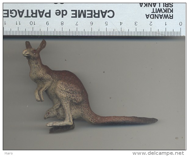 Figurine En Composition ELASTOLIN, LINEOL, ... Kangourou - Zoo, Animal,... - Autres & Non Classés