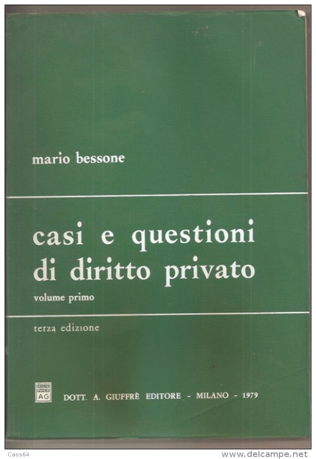 CASI E QUESTIONI DI DIRITTO PRIVATO - Law & Economics