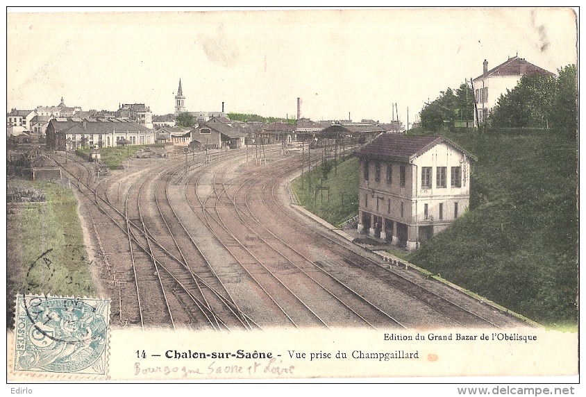 -71- CHALON SUR SAONE Vue Prise Du Champgaillard TTBE - Chalon Sur Saone