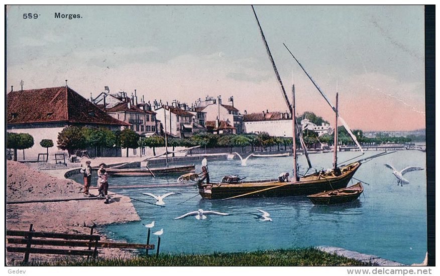 Morges, Port Et Barques Du Léman (559) - Morges