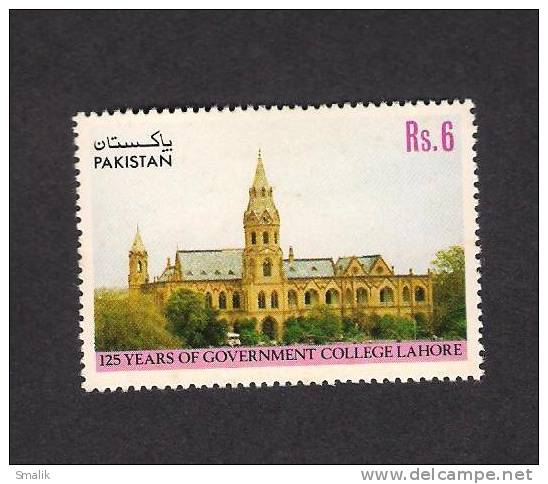 1989 Pakistan, 125 Years Of Government College Lahore, Building, 1v MNH - Pakistan