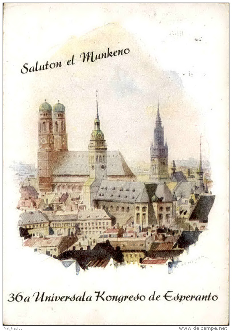 ESPÉRANTO - Carte Postale Du Congrès De Munich En 1951- A Voir - L 1093 - Esperanto