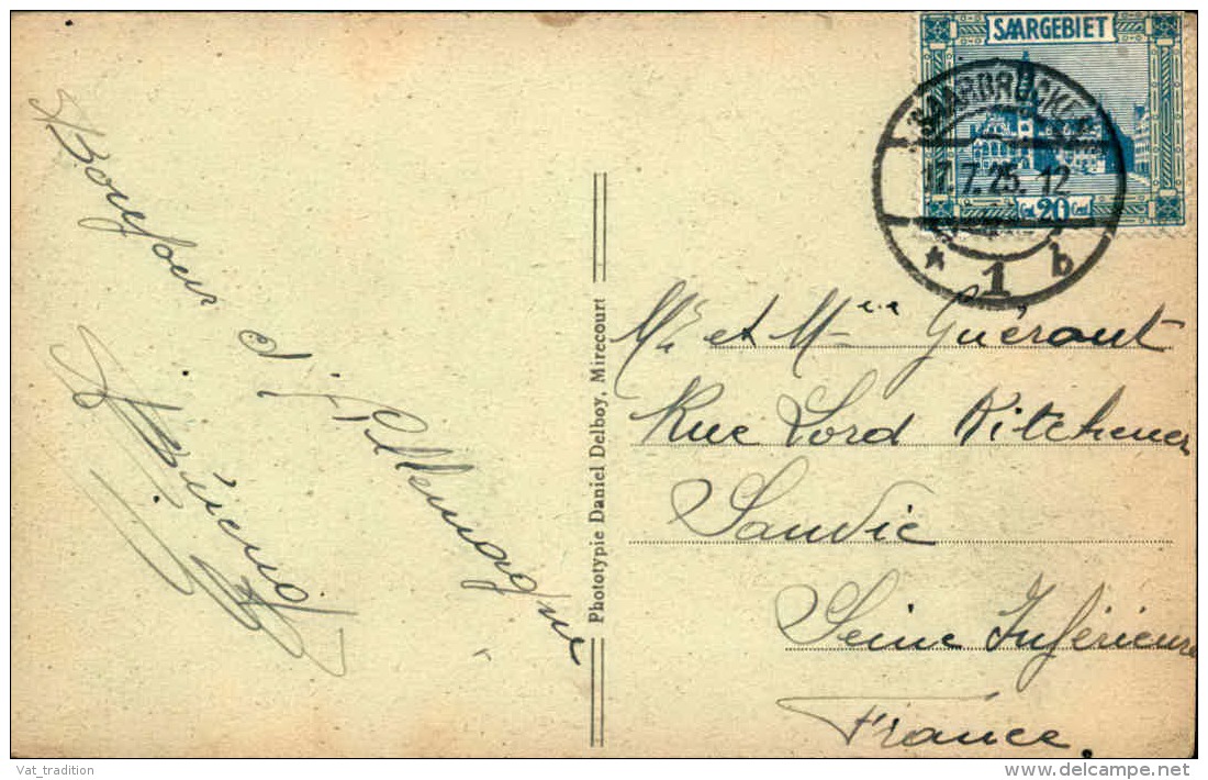 SARRE - Carte Postale En 1925 - A Voir - L 1095 - Autres & Non Classés