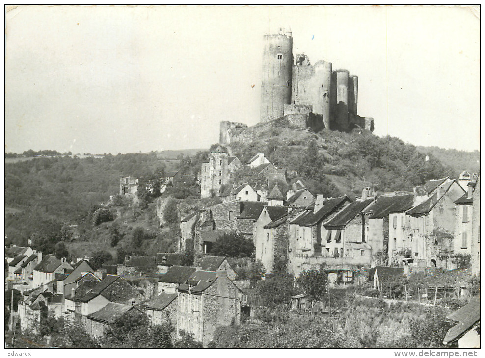 Chateau, Najac, Aveyron, France RP Postcard Posted 1972 Stamp - Najac