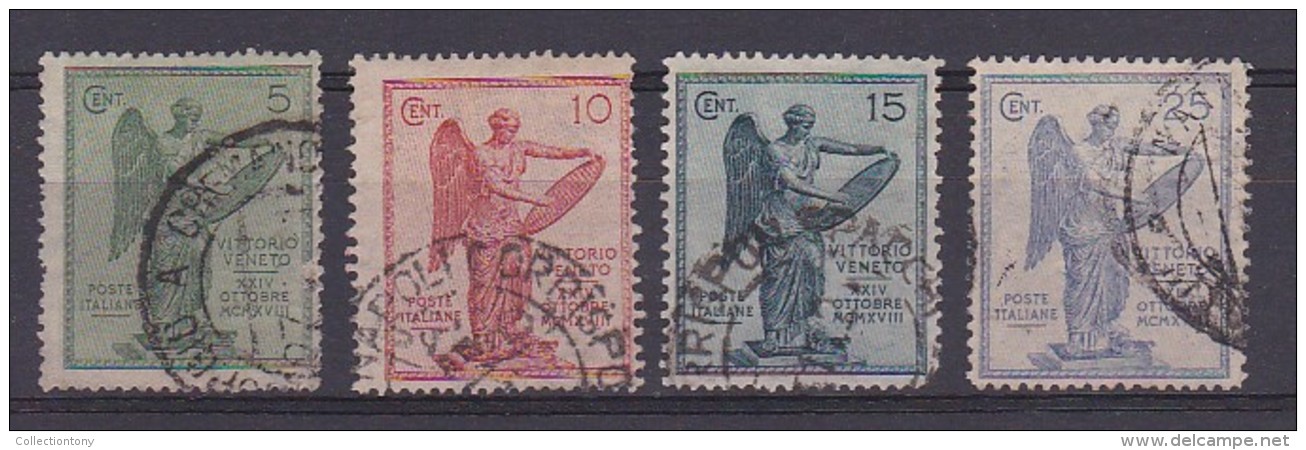 1921 - REGNO D´ITALIA - 3° ANNIVERSARIO DELLA VITTORIA  - S. 21 - USATO - - Afgestempeld