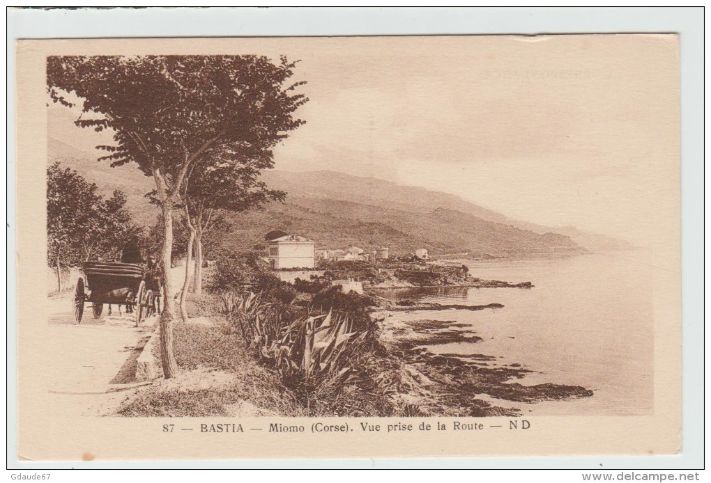 BASTIA (20B) - MIOMO - VUE PRISE DE LA ROUTE - Bastia