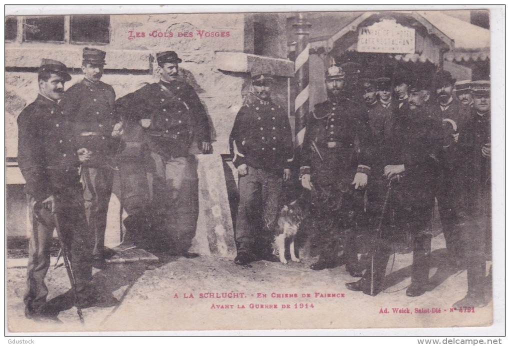 A La Schlucht - En Chien De Faïence - Avant La Guerre De 1914 - Douane