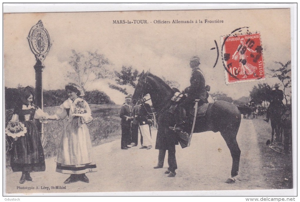 Mars-a-Tour - Officiers Allemands à La Frontière - Douane