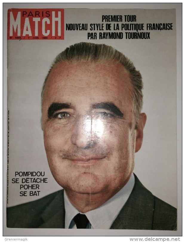 Paris Match N°1048 07/06/1969 Heyerdahl - Concorde (avion) - Apollo X - Election - La Colline Hamburger - USA - Peynet - Allgemeine Literatur