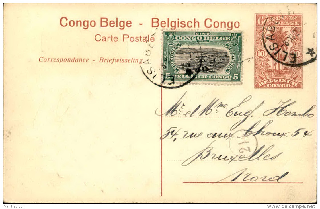 CONGO BELGE - Entier Postal ( Carte De Marché De Boma ) Pour Bruxelles En 1924 - A Voir - L 1125 - Interi Postali