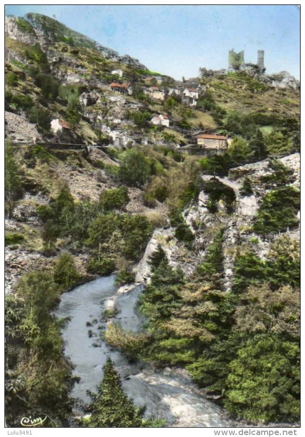 CPSM - Le BLEYMARD (48) - Aspect Du Village Et Du Château Du Tournel En 1962 - Le Bleymard