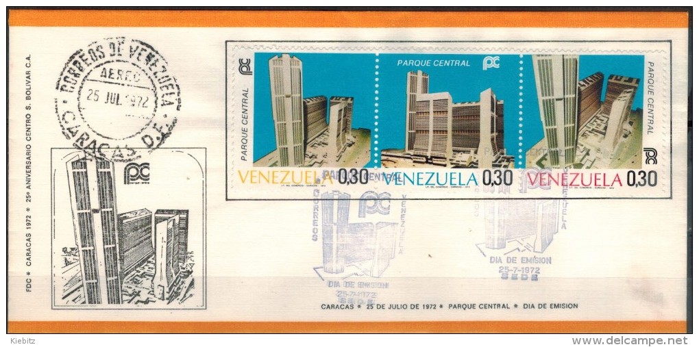 VENEZUELA 1972 - Beleg Mit MiNr: 1902-1904 Komplett - Venezuela