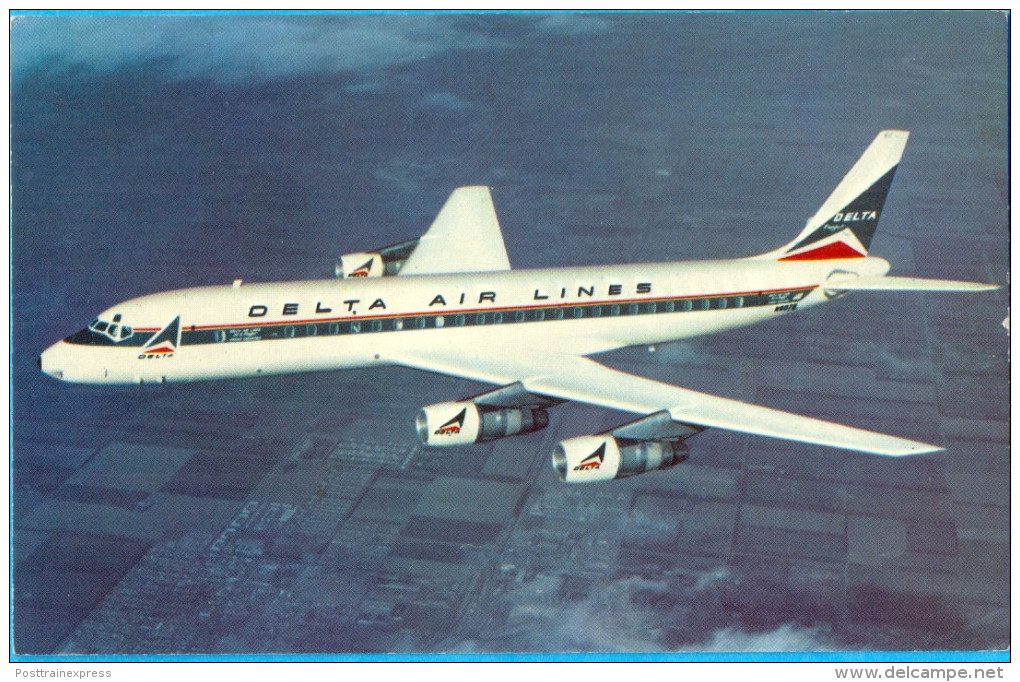 Delta Air Lines. The Douglas- DC-8 FANJET- M8875 - 1946-....: Moderne