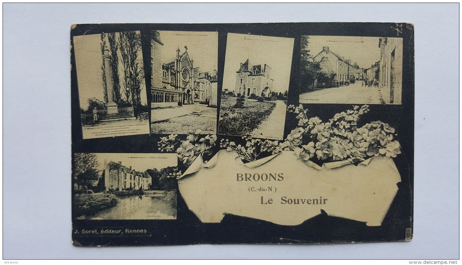 MONUMMENTS 22 BROONS LE SOUVENIR COTES D'ARMOR CPA Animee Postcard - Monuments