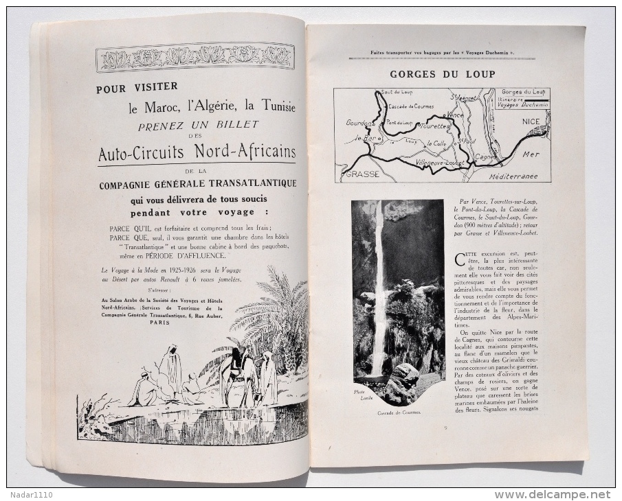 Les PLUS BEAUX SITES De La CÔTE D'AZUR - AUTOCARS VOYAGES DUCHEMIN 1926 / Nice, St-Raphaël, Menton, San Remo, Corse, Etc - Andere & Zonder Classificatie