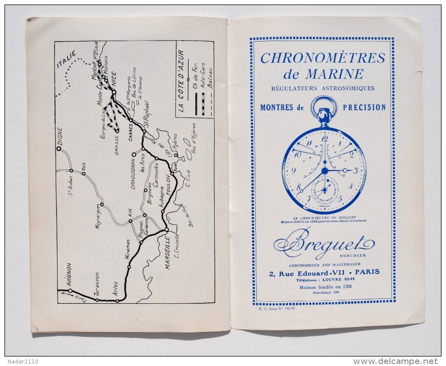 Les PLUS BEAUX SITES de la CÔTE D'AZUR - AUTOCARS VOYAGES DUCHEMIN 1926 / Nice, St-Raphaël, Menton, San Remo, Corse, etc