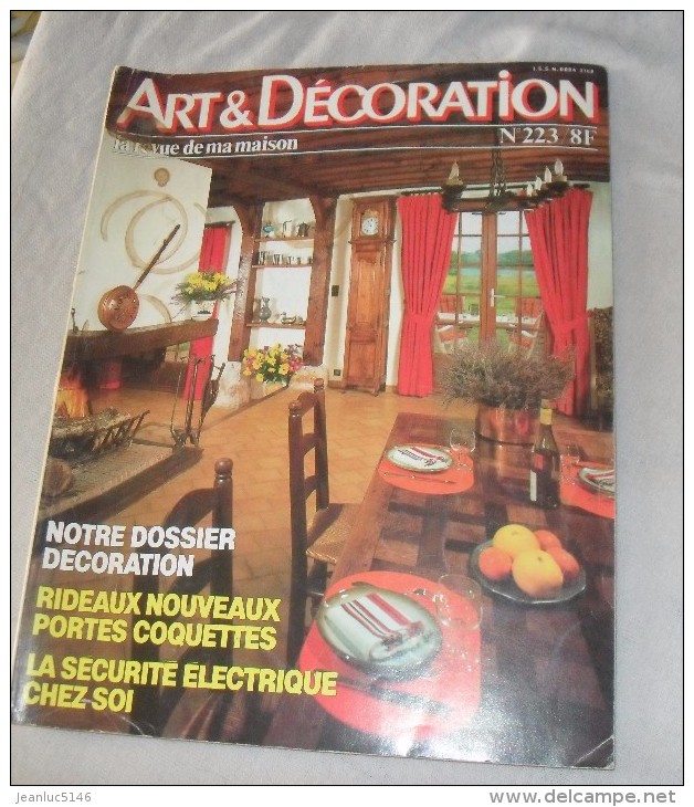 Art Et Décoration N°223, Octobre 1980. Rideaux Et Portes. La Sécurité électrique. - Maison & Décoration